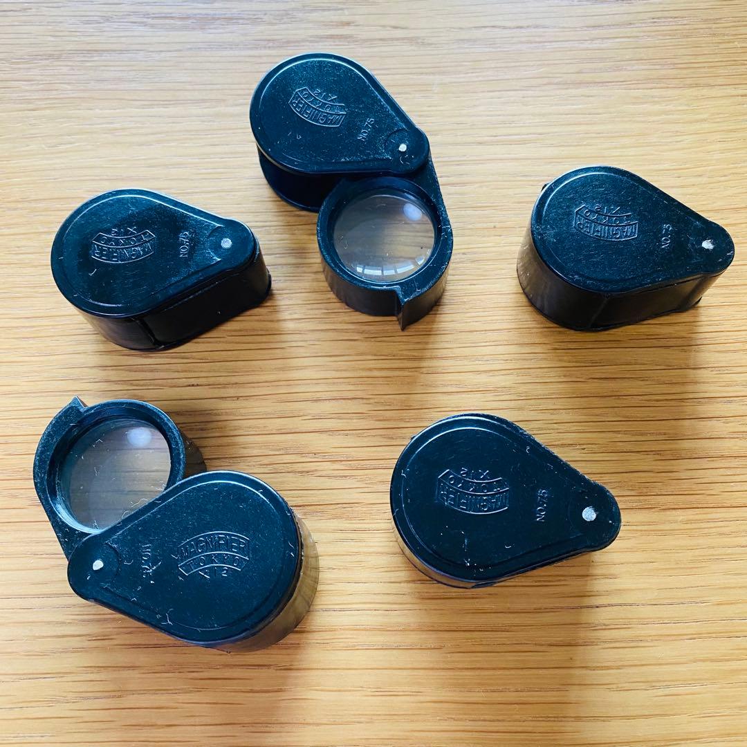 MAGNIFIER TOKYO 希少 国産？ ポケットルーペ ×12 拡大鏡