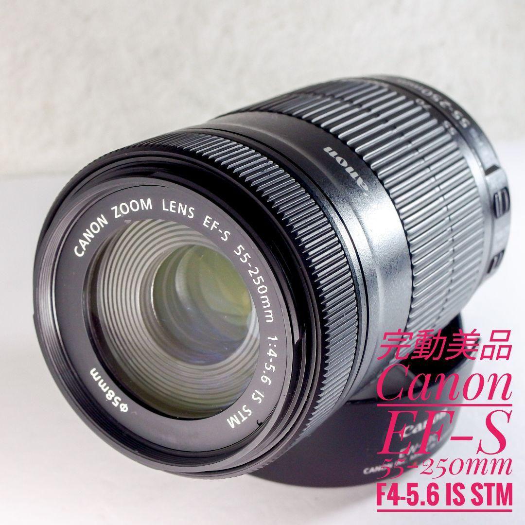 完動美品 Canon EF-S 55-250mm f4-5.6 IS STM キヤノン（Canon） 望遠レンズ 未使用品 保証 EF-S 55-250mm F4-5.6 IS