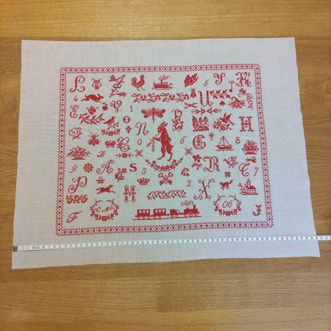 クロスステッチ完成品《フランス アンティークモチーフ》