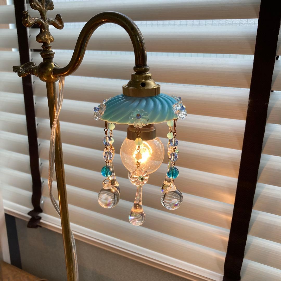 ミニシャンデリア 19世紀 フランス オパールセント アンティーク 超