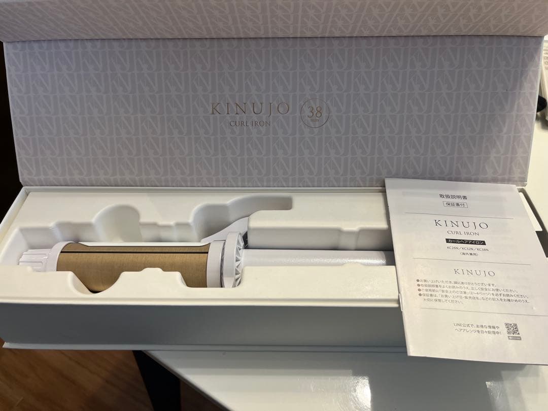 KINUJO カールアイロン 38mm ほぼ新品 絹女 KINUJO カールアイロン 38mm/32mm/26mm｜正規販売店Torenn
