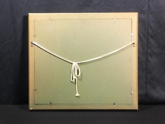 坂本益夫　直筆サイン『仏 湖畔風景』キャンヴァスに油彩 10号 0718E