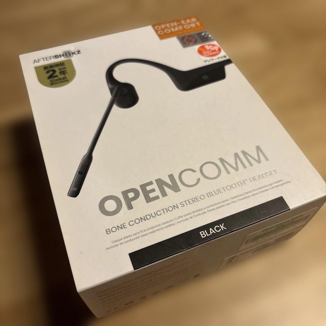 AFTERSHOKZ OPENCOMM 骨伝導イヤホン ブラック Amazon.co.jp: Shokz (ショックス) OpenComm 2 ビジネスイヤホン 骨