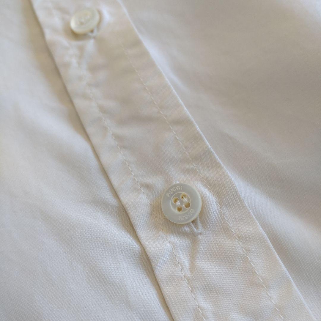 GUCCI レギュラーカラーバックシェリーラインリボンテープシルク