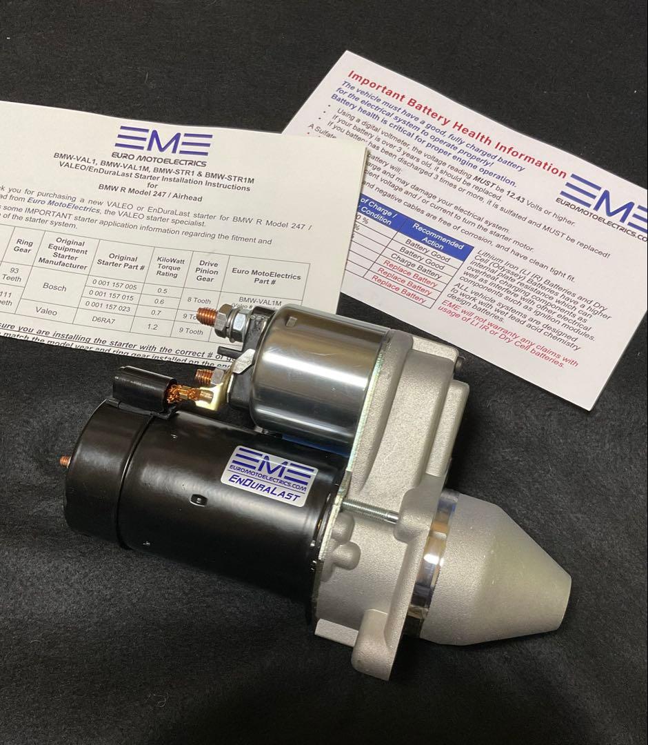  Rシリーズ用 セルスターター EnduraLast ：新品 エンデュララスト セルモーター BMW R100RS R100GS R80 R75 R65 R45