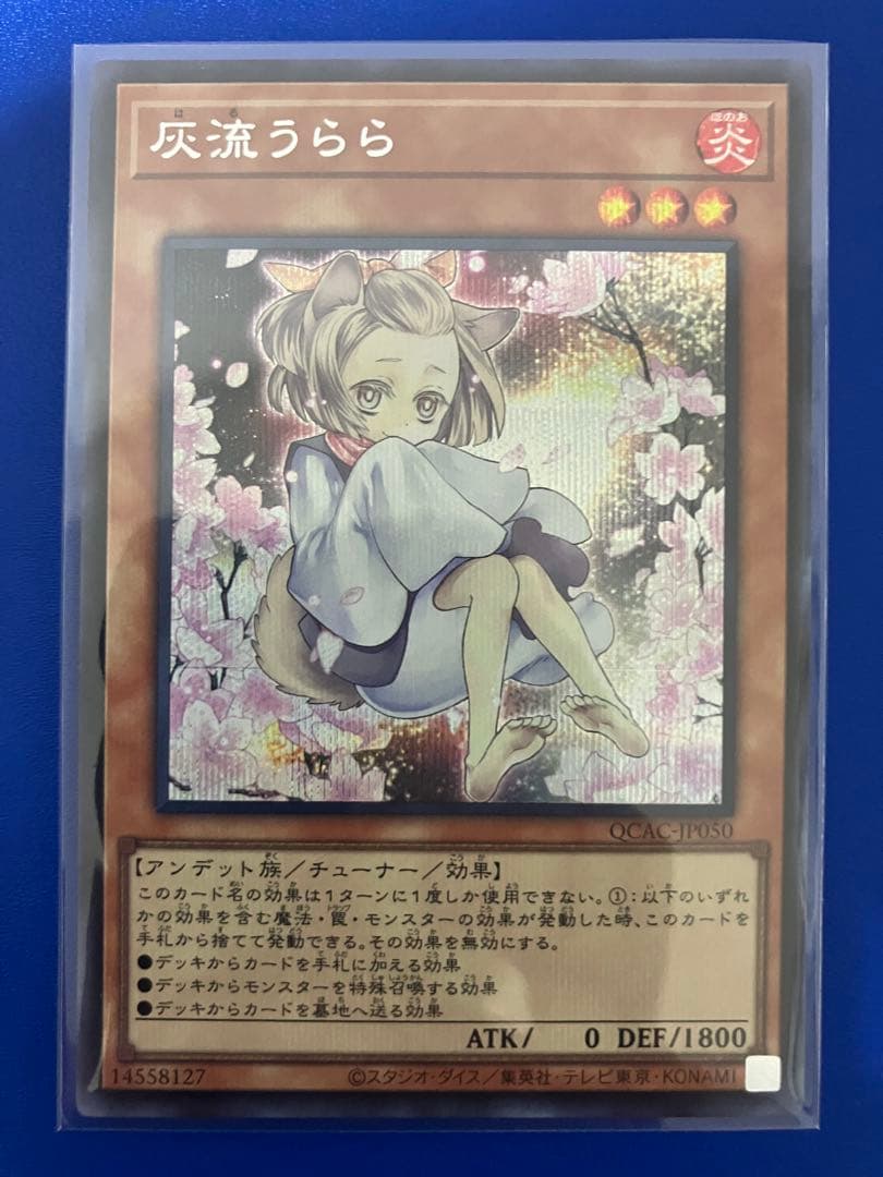 遊戯王 灰流うらら イラスト違い シークレットレア シク 1枚 QCAC