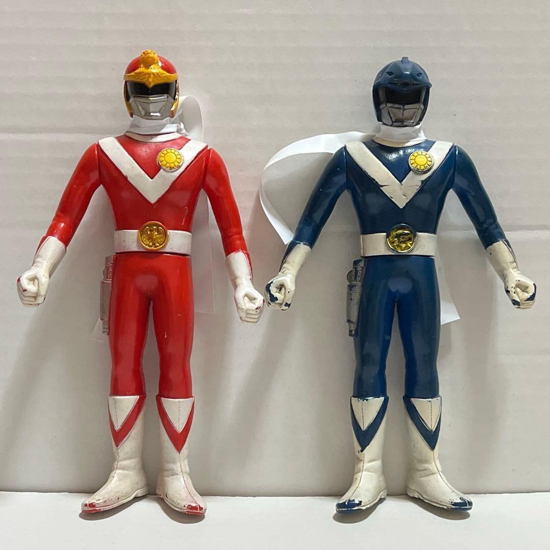 ☆サンバルカン バルイーグル バルパンサー バルシャーク ソフビ 16.5