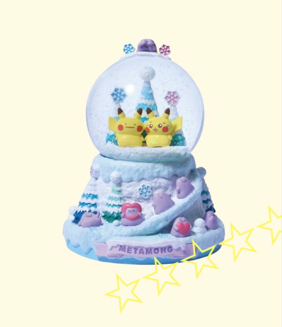 韓国公式 ポケモン メタモン スノードーム スノーボール 限定グッズ