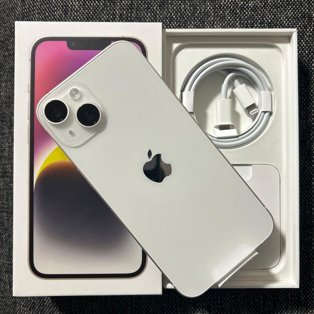 iPhone14 新品未使用 256GBホワイト SIMフリー スターライト 白 - メルカリ