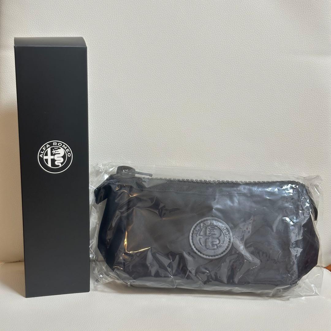 【貴重！新品】アルファロメオ ステンレス サーモボトル ＆ ポーチ ステンレスサーモドリンクボトル 430ml｜ノベルティ・物販・記念品など