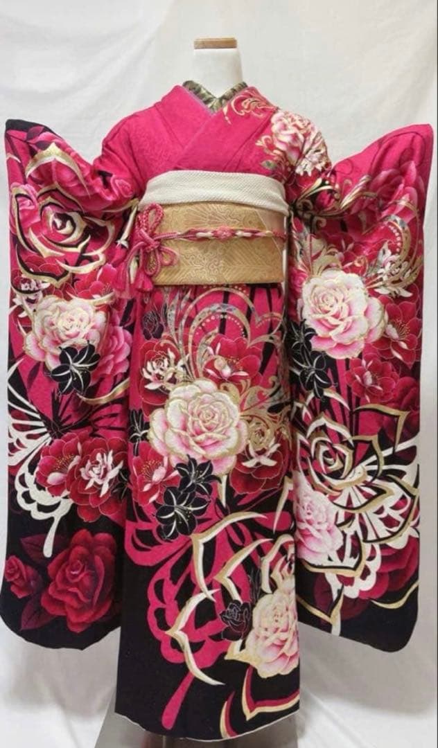 振袖 ピンクラメ ギャル系 きもの専科林の振袖 /その他色/その他色/クール/その他/ 派手カワイイ