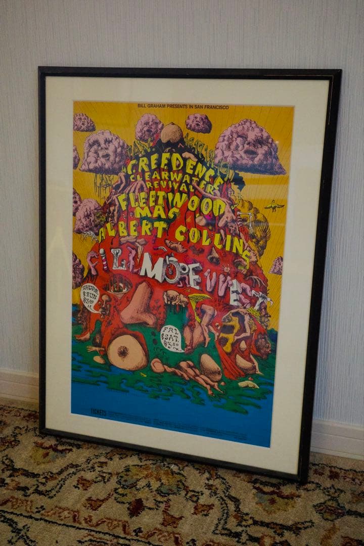 bill graham filmore west コンサートポスター 1969, Ten Years After Ike & Tina Turner, Bill Graham, Fillmore