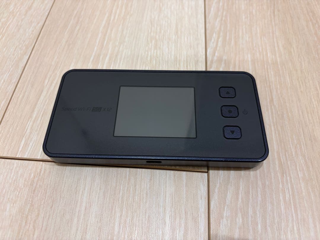 5G対応Speed Wi-Fi X12 モバイルルーター ブラック+クレードル付