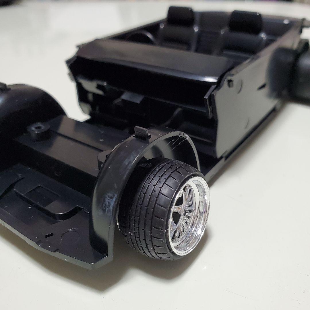 アオシマ 楽プラ キャンバー加工 GTR ハコスカ 1/24 日産スカイ 完成品