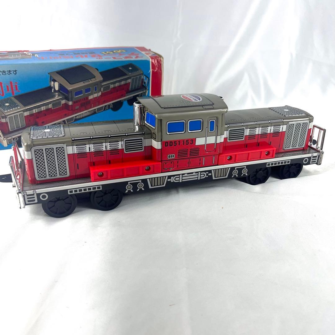 希少】イチコー ディーゼル機関車 DD51 ブリキ 鉄道模型 玩具 元箱