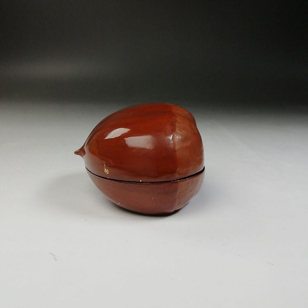 T748 香合 『乾漆 栗香合』『粒俵 作』 共箱 茶道具 - メルカリ