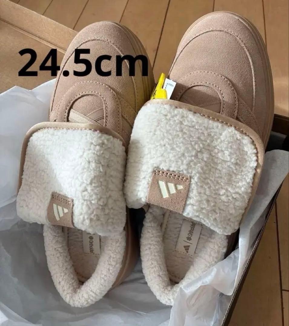 adidas Grand Court Mule 24.5 新品 韓国限定 海外限定】adidas(アディダス)のもこもこミュールが可愛い！【BUYMA】