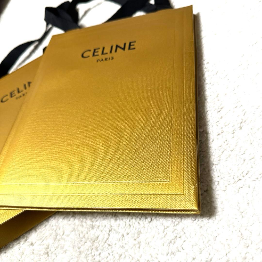 限定ショッパー セリーヌ CELINE ショップ袋 ショッパー 紙袋 ゴールド