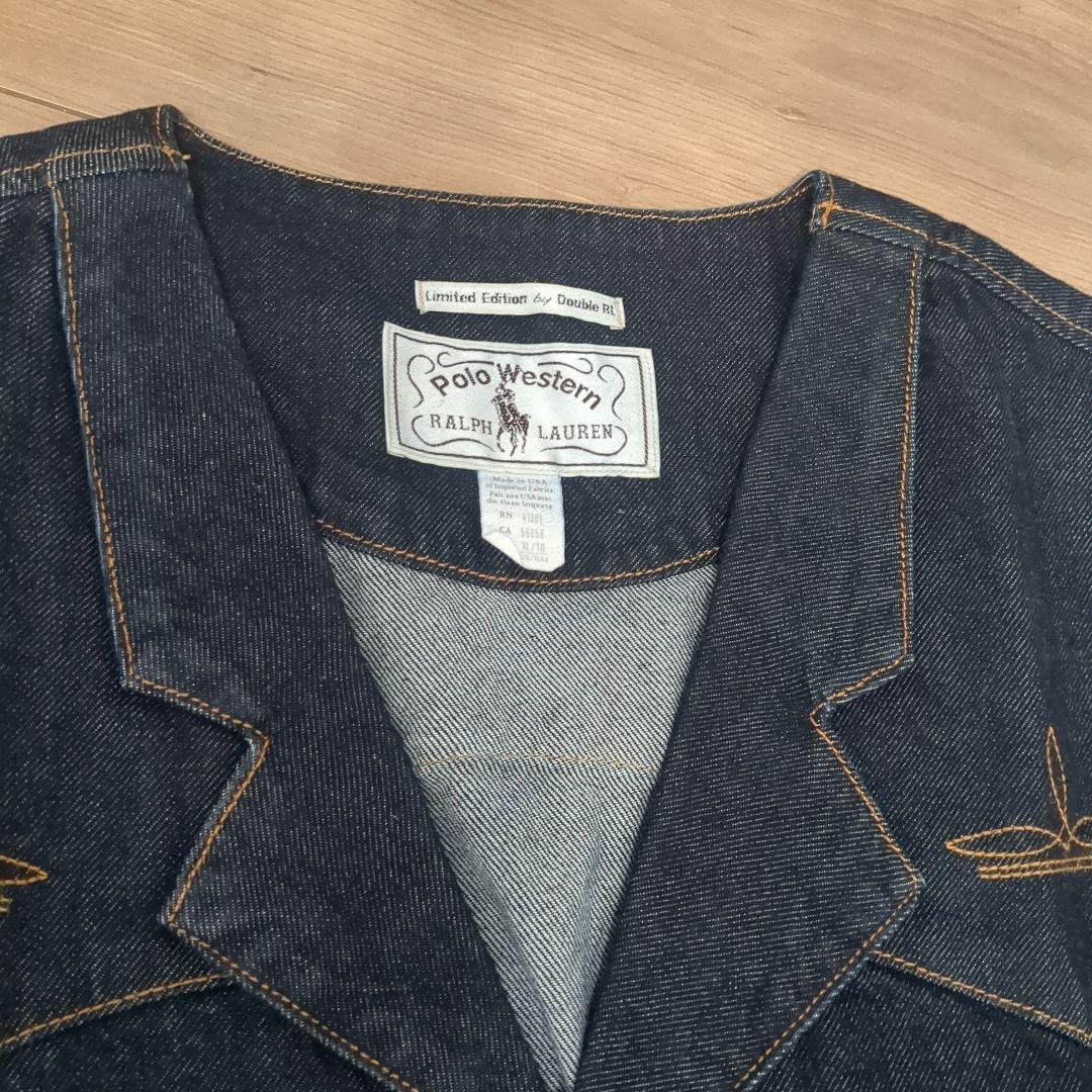 RRL POLO WESTERN ポロウエスタン デニム ベスト ラルフローレン