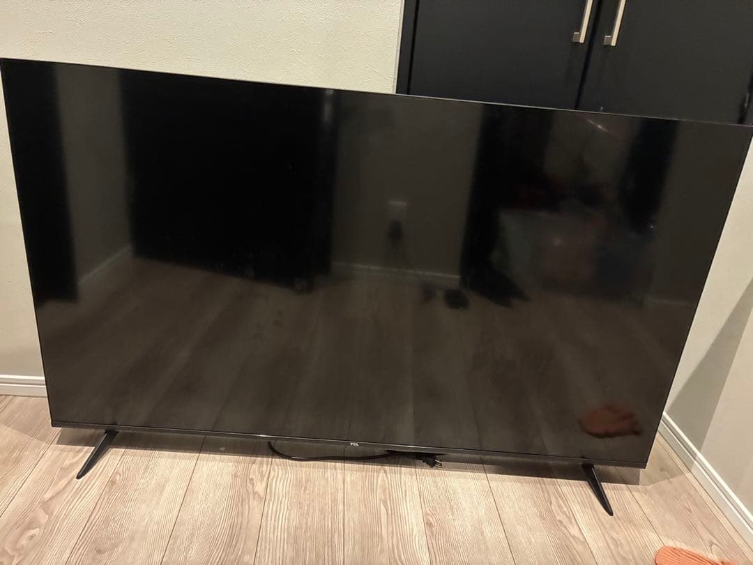 画面割れ／音・電源OK】TCL 55P61K ジャンク 着払い・直接引き取り可