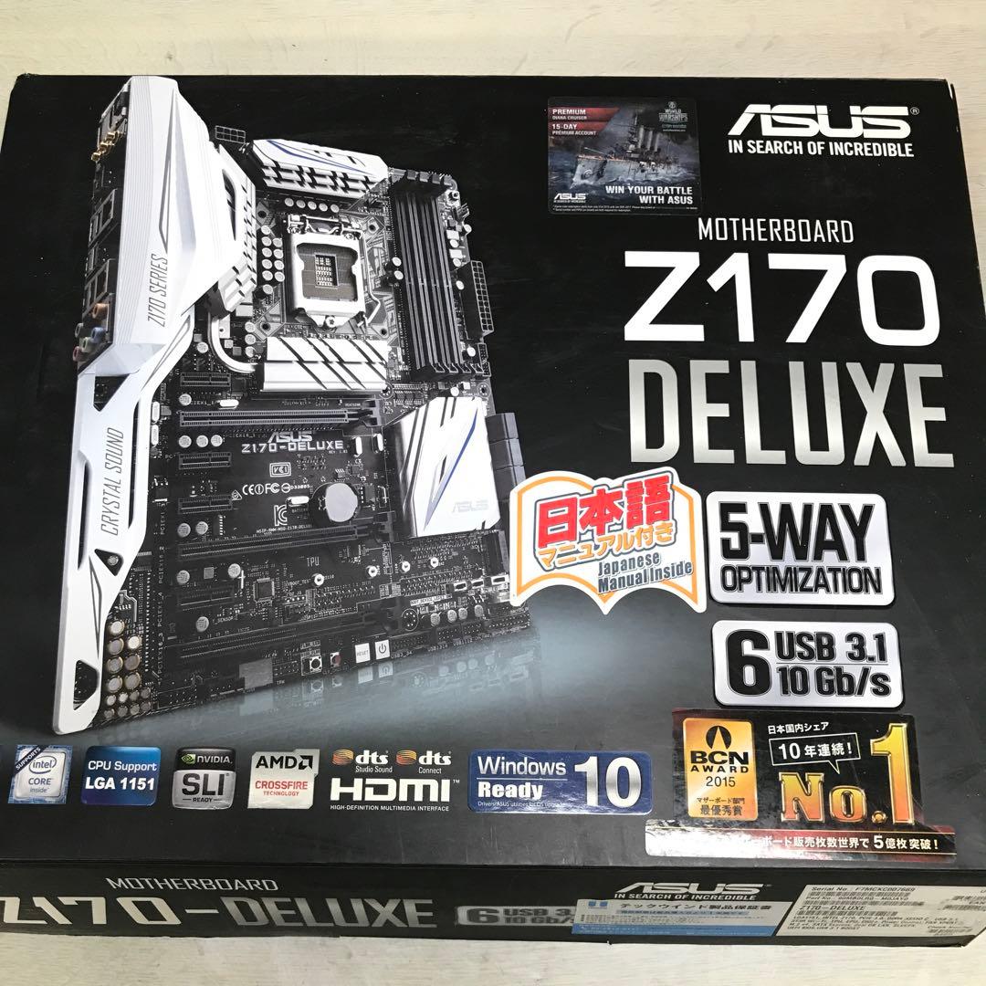 マザーボード ASUS Z170 DELUXE For ASUS Z170-DELUXE Intel Z170 DP+ 1×M.2 8×SATA III Motherboard