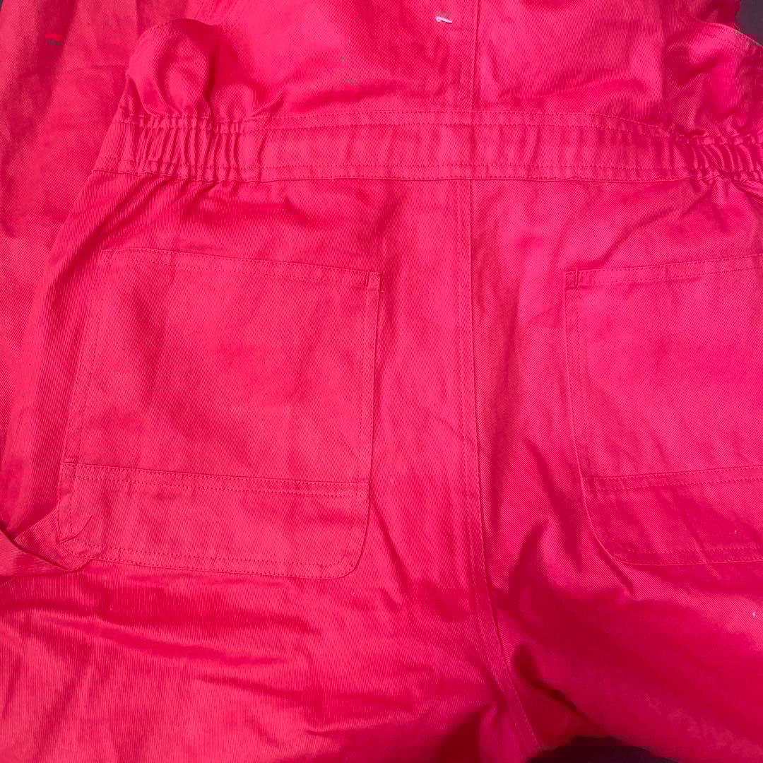 オーバーオール 赤 サロペット 新品値下げ交渉可能 - メルカリ