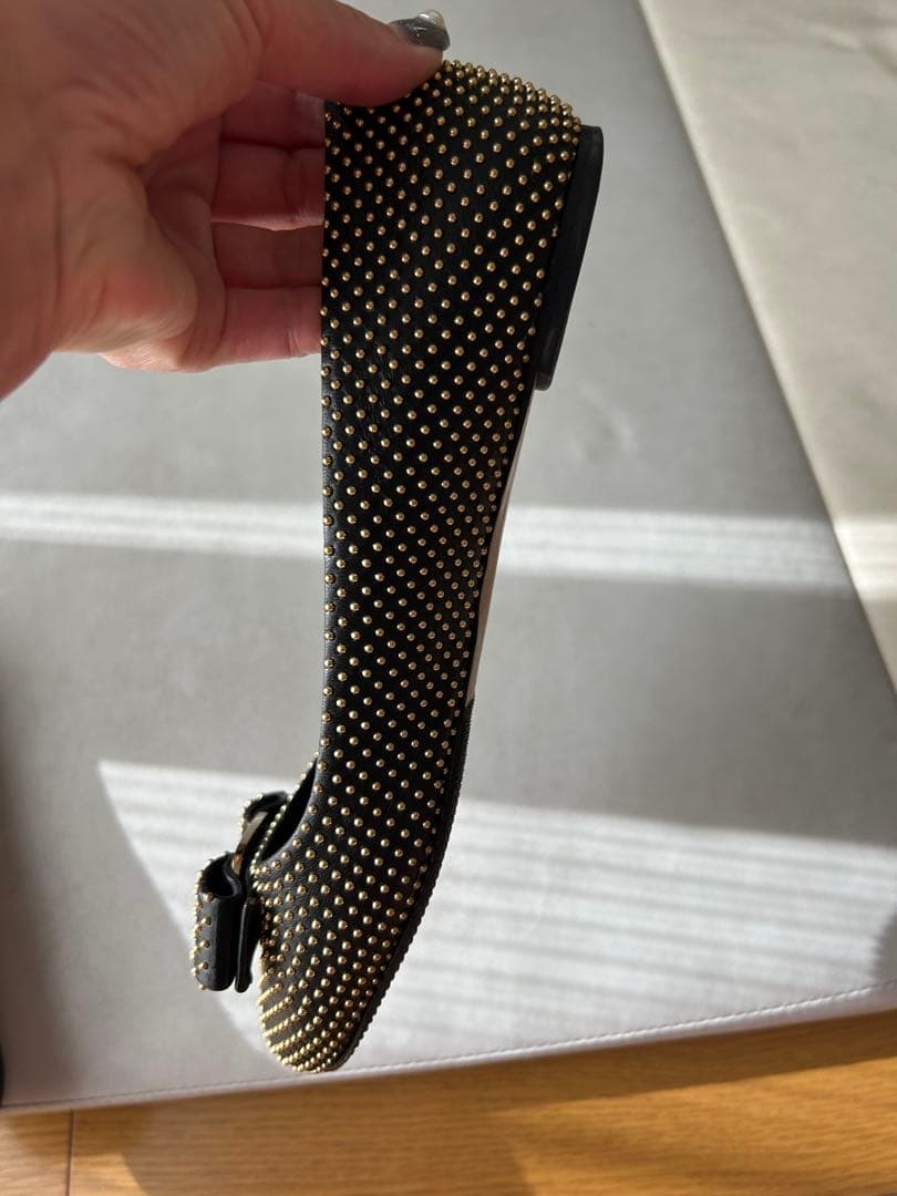 専用】フェラガモ スタッズ バレエシューズ 36.5