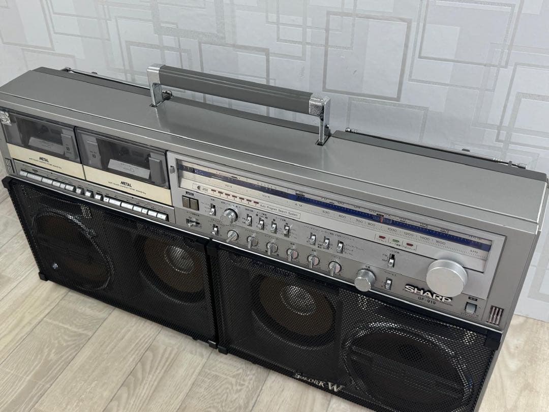 動作品｜大型高級 ラジカセ SHARPシャープ GF-919 レア レトロラジオ