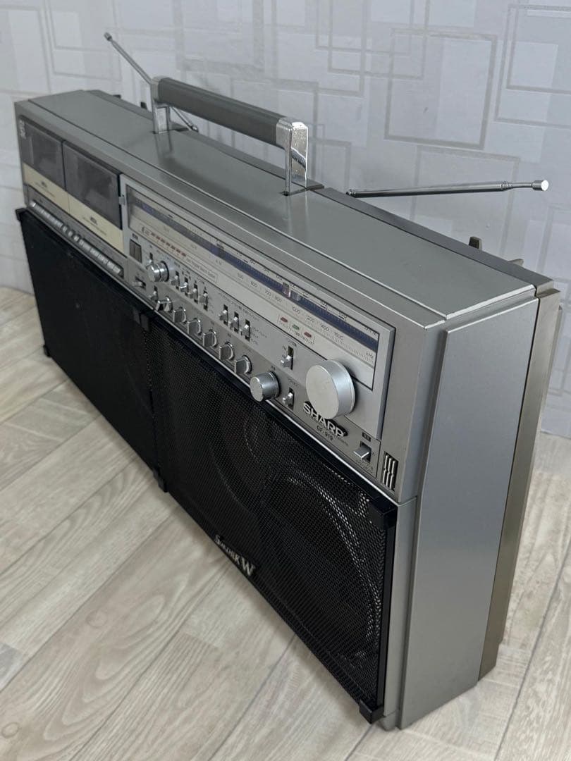 動作品｜大型高級 ラジカセ SHARPシャープ GF-919 レア レトロラジオ
