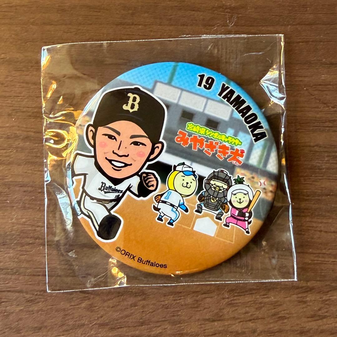 オリックス 山岡泰輔 宮崎限定 ガチャ缶バッジ - メルカリ