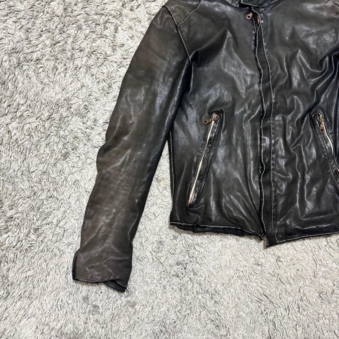 sisii シシ 牛革 レザー ライダース シングルライダース ブラック M