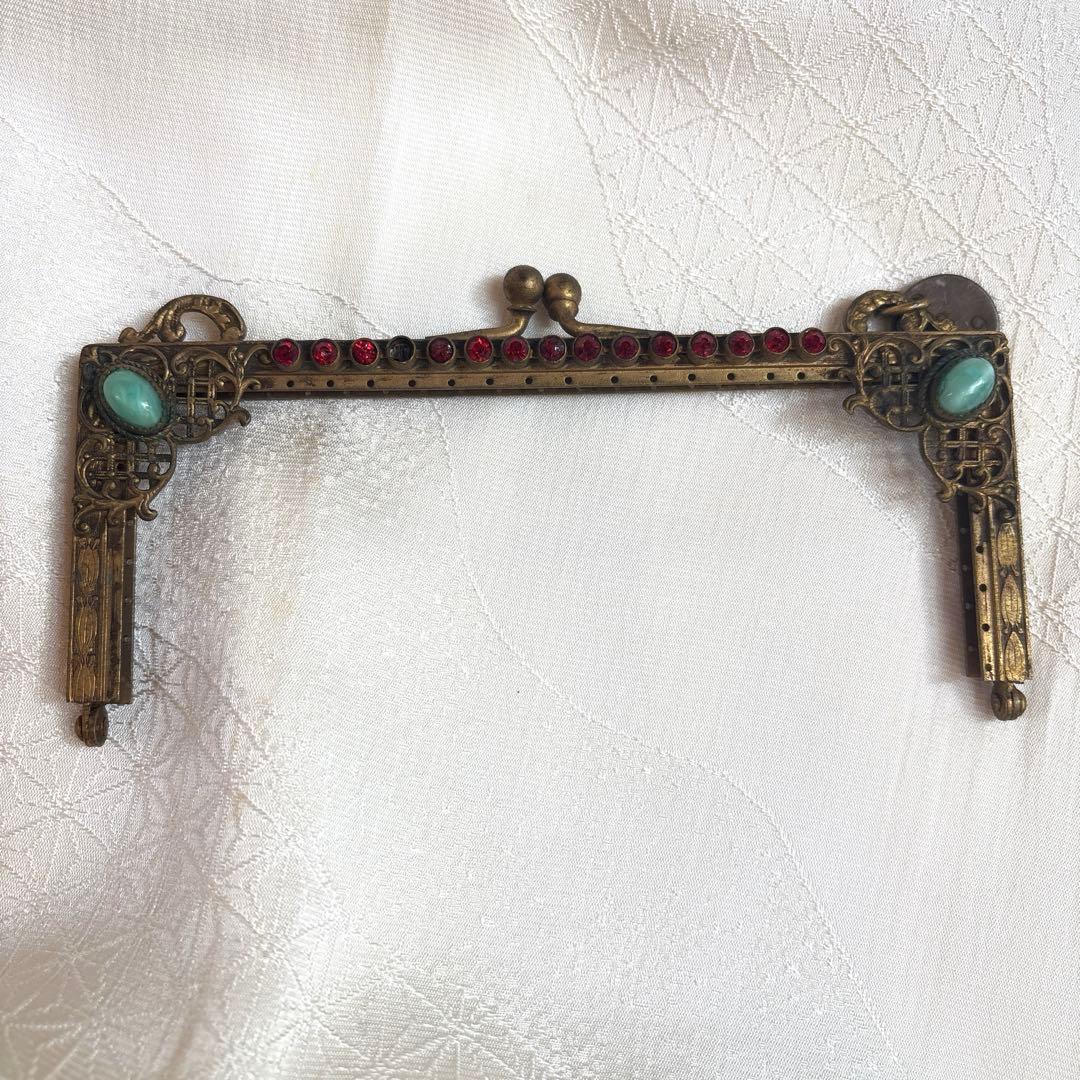 希少・フランス製】アンティーク 口金金具 プチポアン サンプルタグ付