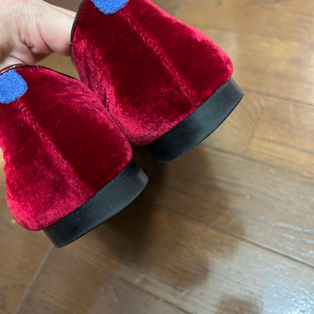 CHIARIN様専用美品 シャテル ベルベット フラットシューズ 刺繍 36.5