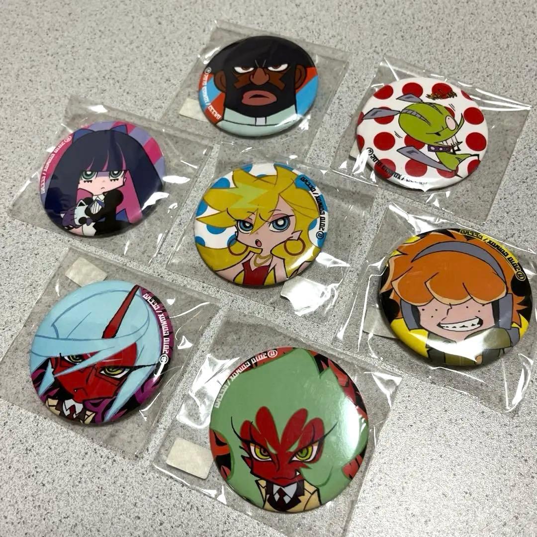 未開封】パンティ&ストッキングwithガーターベルト 缶バッジ セット