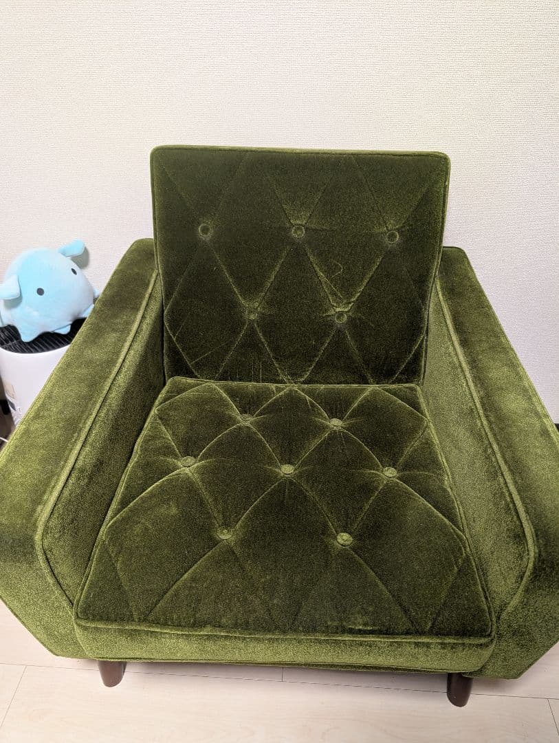 カリモク 60 ロビーチェア 1シーター モケットグリーン カリモク60 ロビーチェア 1シーター・モケットグリーン | D&DEPARTMENT