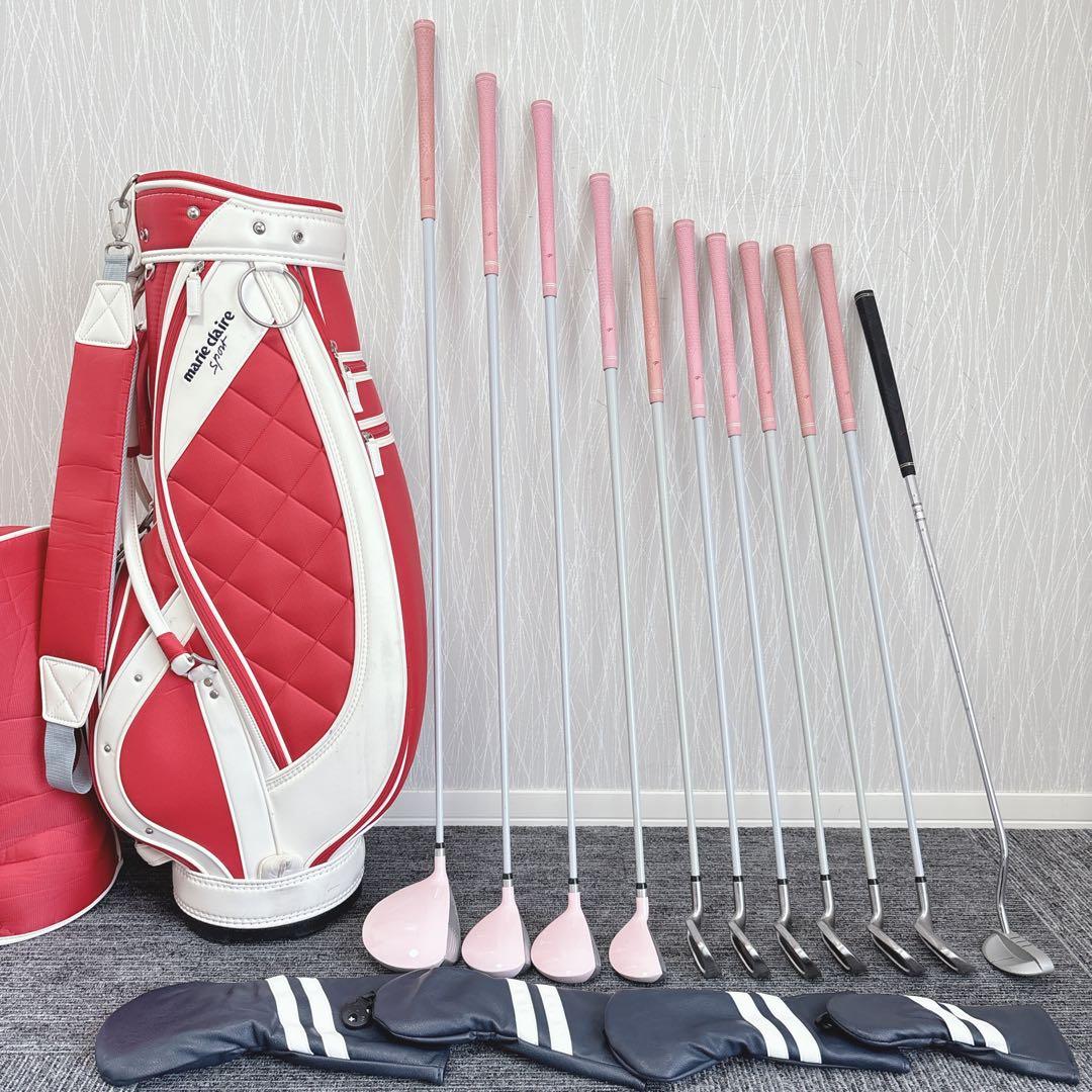超豪華❗️Pure Spin 初心者 レディース ゴルフ クラブフルセット 初心者女性向け】pure spin レディース ゴルフクラブセット