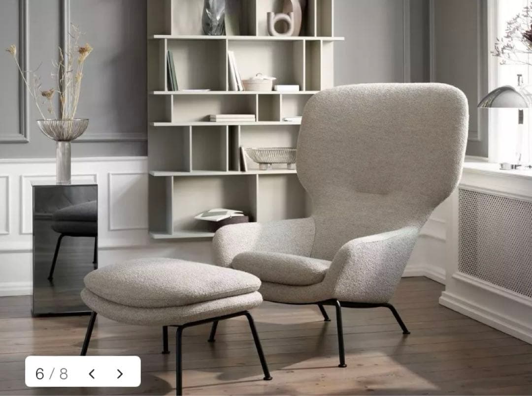 廃盤品◾️BoConcept ミラーテーブル グレー ボーコンセプトサイド