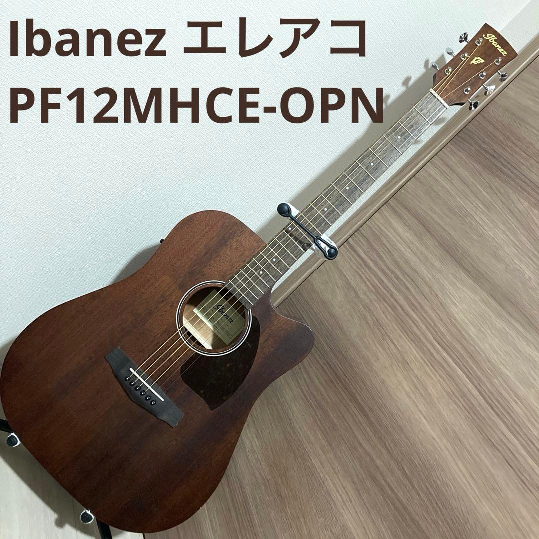 Ibanez PF12MHCE-OPN エレアコ ケース付き Ibanez PF12MHCE OPN (Open Pore Natural) アコースティックギター
