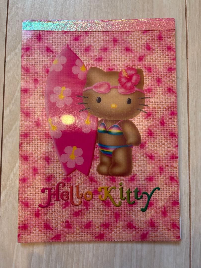 2002年 日焼けキティメモ帳 ガングロギャル ハイビスカス 平成レトロ