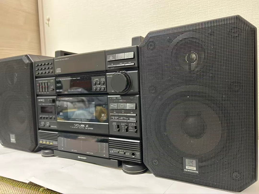 SHARP シャープ CD-X17-BK ミニコンポ CD カセット ジャンク品 - メルカリ