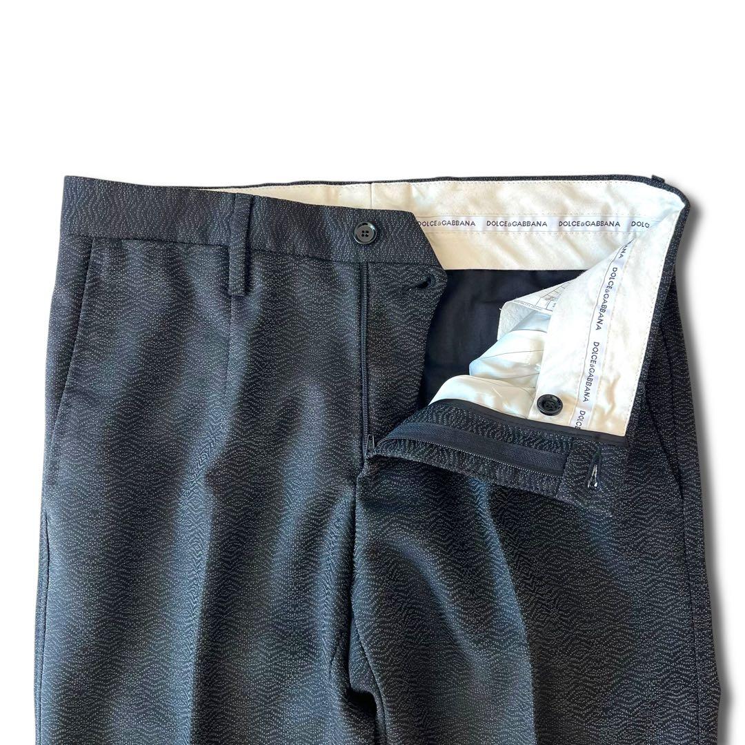 美品 ドルチェ アンド ガッバーナ ウェーブ ジャカード スーツ 44