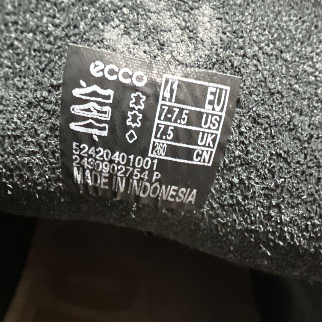 ecco エコー cozmo モカシンシューズ シボ革 ブラック 26cm - メルカリ