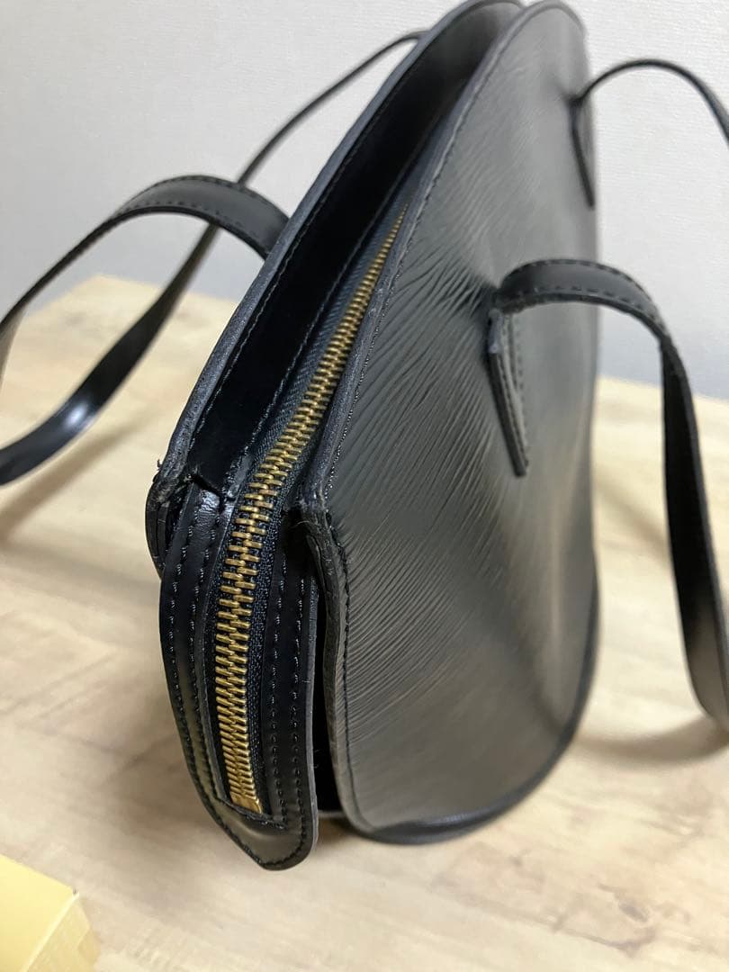 ルイヴィトン サンジャックショッピング ショルダーバッグ エピ 黒