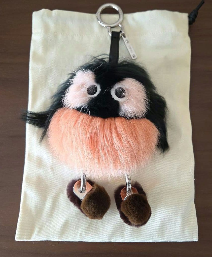 FENDI ファーキーホルダー 美品 フェンディ モンスター チャーム