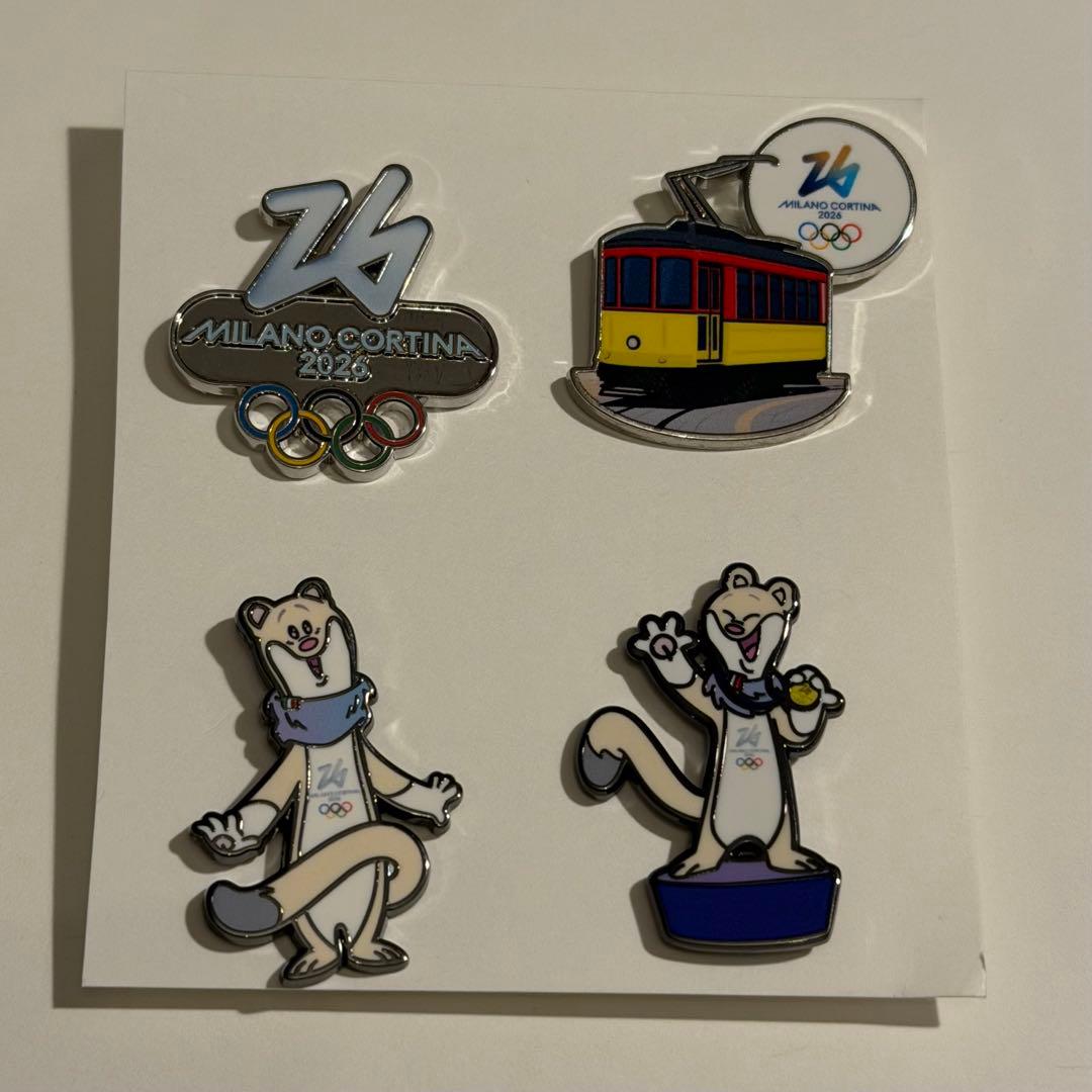 ミラノ・コルティナ2026オリンピック ピンバッジ4個セット - メルカリ