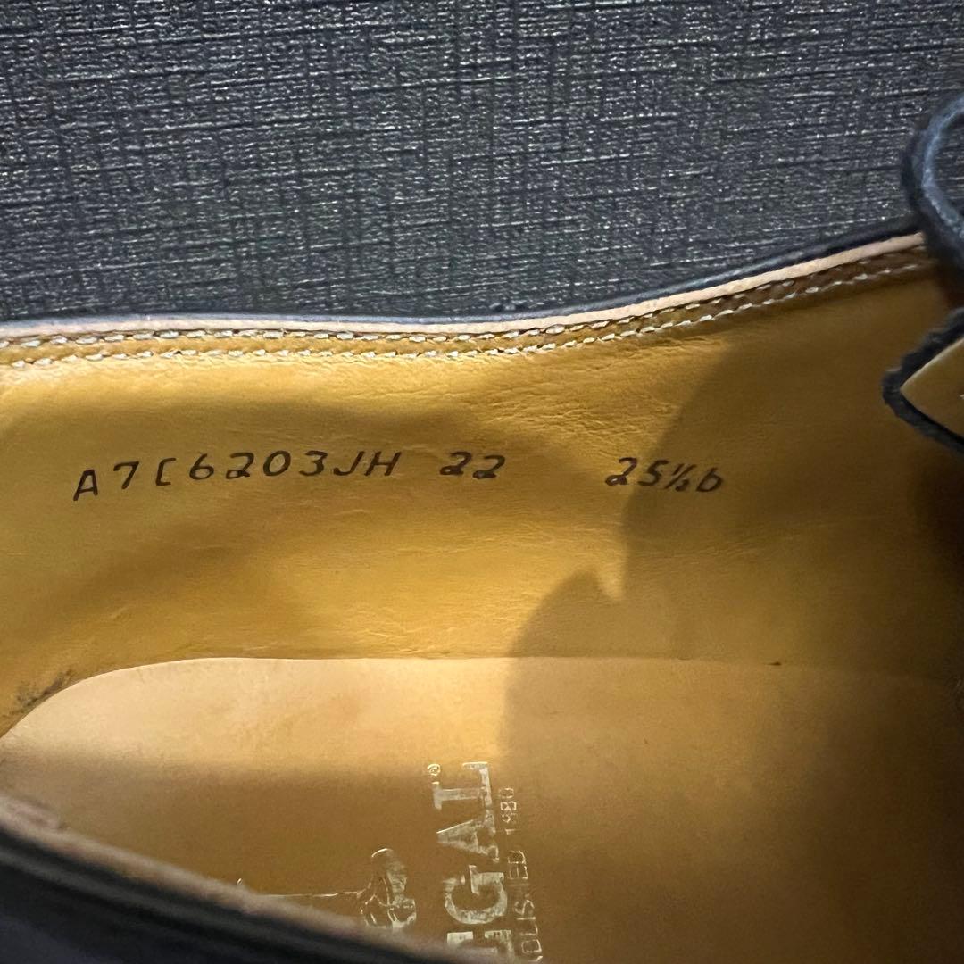 超美品 定番品 REGAL 内羽根 ストレートチップ JH22 黒 25.5cm