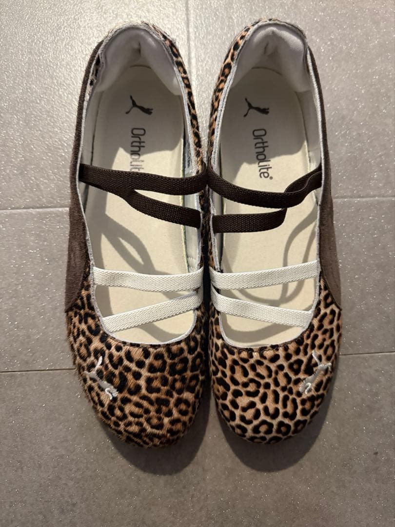 Puma ヒョウ柄 バレエシューズ 24.5cm