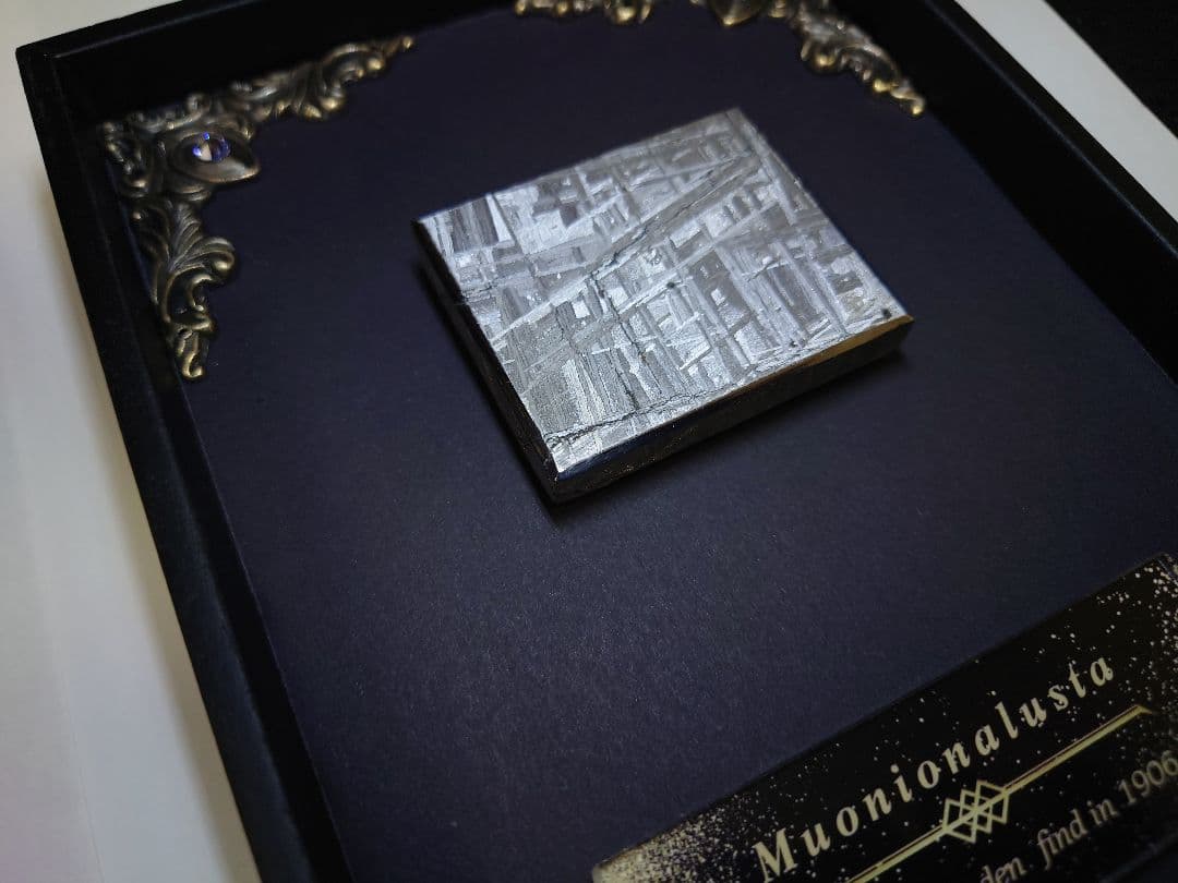 隕石絵画 ムオニオナルスタ隕石 133g鉄隕石【検索ワード ギベオン