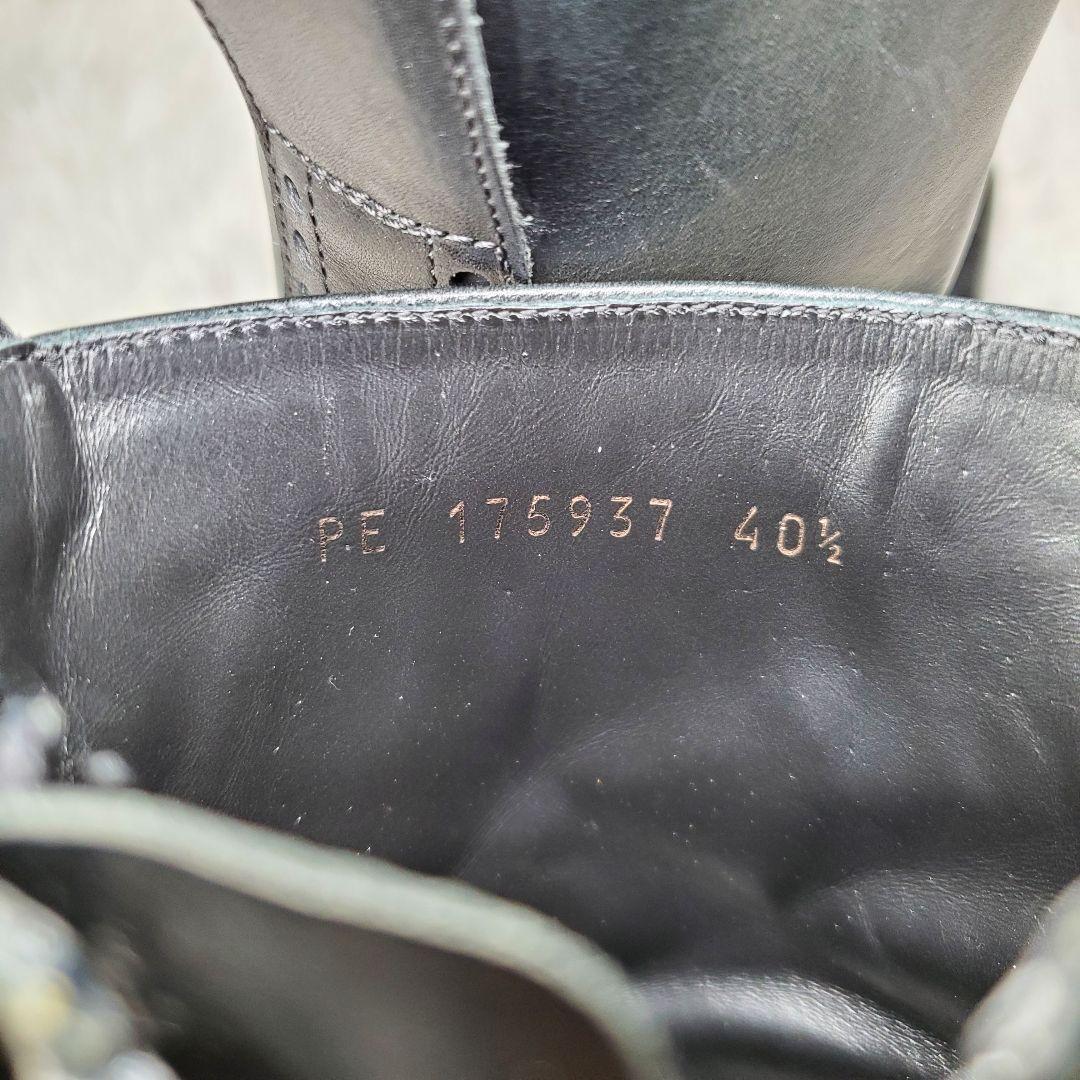 【美品】イヴサンローラン　ジョニーブーツ　サイドジップ　黒　レザー　26.5cm