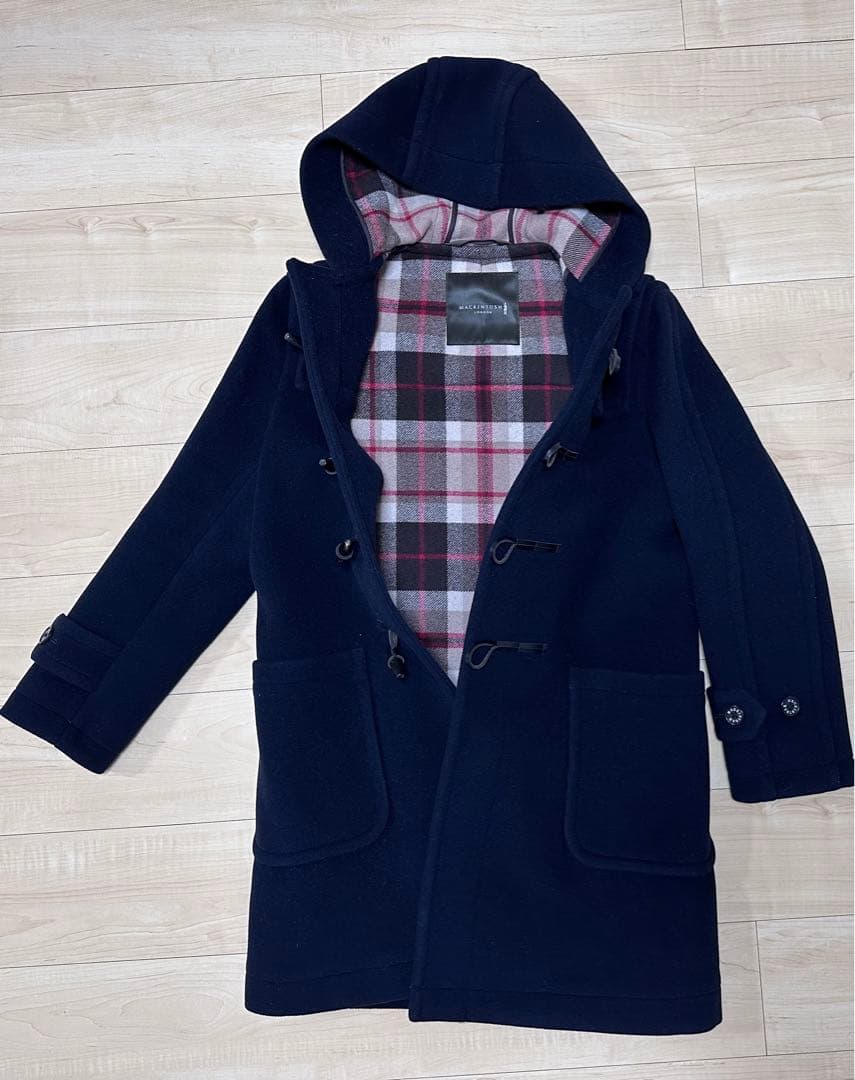 マッキントッシュ ダッフルコート ネイビー サイズM（38） - メルカリ